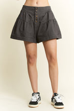 Load image into Gallery viewer, Charcoal Ruffle shorts

