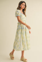 Load image into Gallery viewer, Baby Blue Floral Summer Dress
