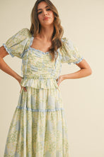 Load image into Gallery viewer, Baby Blue Floral Summer Dress
