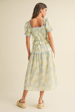 Load image into Gallery viewer, Baby Blue Floral Summer Dress
