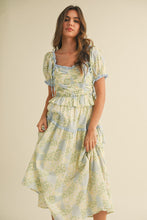 Load image into Gallery viewer, Baby Blue Floral Summer Dress
