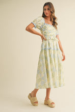 Load image into Gallery viewer, Baby Blue Floral Summer Dress
