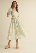Load image into Gallery viewer, Baby Blue Floral Summer Dress

