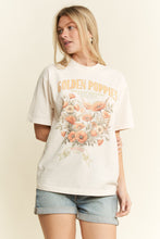 Load image into Gallery viewer, Golden poppies Graphic tee
