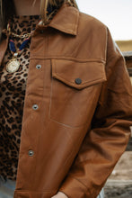 Load image into Gallery viewer, Camel Pleather Jacket
