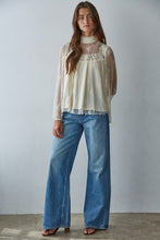 Load image into Gallery viewer, Fairy Kissed Mock Lace Top
