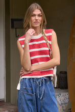 Load image into Gallery viewer, Red Crochet sweater top

