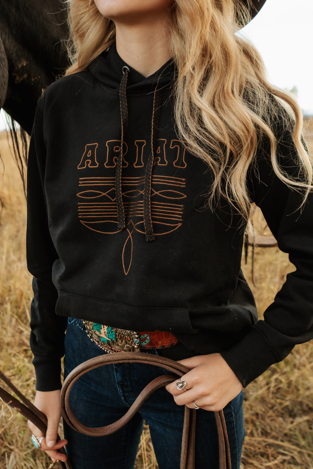 Women's Ariat Boot stitch Hoodie