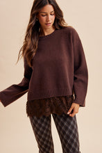 Load image into Gallery viewer, Chocolate lace sweater
