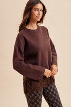 Load image into Gallery viewer, Chocolate lace sweater
