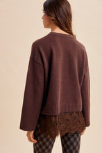 Load image into Gallery viewer, Chocolate lace sweater
