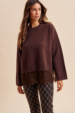 Load image into Gallery viewer, Chocolate lace sweater
