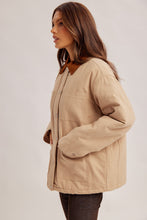 Load image into Gallery viewer, Contrast corduroy collar fisherman jacket
