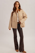 Load image into Gallery viewer, Contrast corduroy collar fisherman jacket
