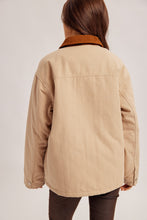 Load image into Gallery viewer, Contrast corduroy collar fisherman jacket
