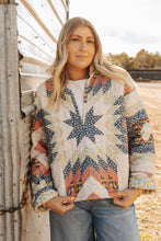 Load image into Gallery viewer, The Adeline Patchwork Coral Quilted Pullover
