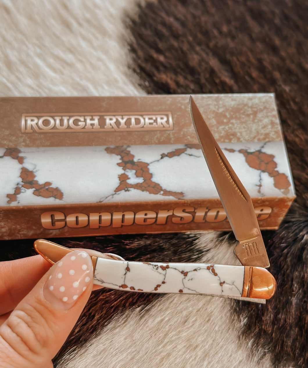 Rough Ryder Copperstone Toothpick Pocketknife