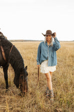 Load image into Gallery viewer, Washed Denim Shirt
