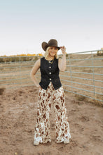 Load image into Gallery viewer, Dark Denim Button Up w Gold Buttons
