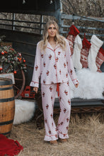 Load image into Gallery viewer, DOORBUSTER PRICE/Pink Stripe Santa Claus PJ Set
