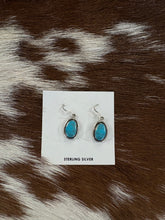 Load image into Gallery viewer, Simple Genuine Turquoise Earrings
