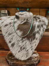 Load image into Gallery viewer, Genuine sterling silver Navajo and Turquoise 20&quot; Necklace
