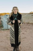 Load image into Gallery viewer, Aztec long sweater with Fur

