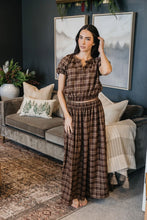 Load image into Gallery viewer, Gathered Hem Top in Winter Hearth Plaid
