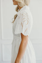 Load image into Gallery viewer, The Cosette In White Eyelet Dress
