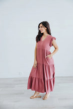 Load image into Gallery viewer, The Ettie in Berry dress
