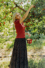 Load image into Gallery viewer, SHORT SLEEVE CARDIGAN IN RED BUD
