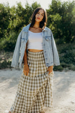 Load image into Gallery viewer, The Willow Check Maxi Skirt
