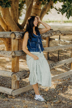 Load image into Gallery viewer, Denim tie vest in inkwell
