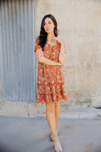 Load image into Gallery viewer, The Renee in foral spice dress
