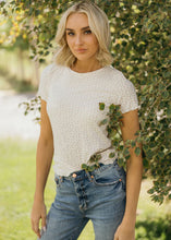 Load image into Gallery viewer, LETTUCE EDGE TEE IN MICRO DITSY
