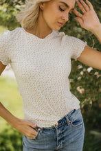 Load image into Gallery viewer, LETTUCE EDGE TEE IN MICRO DITSY
