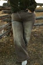 Load image into Gallery viewer, Retro Wide leg brown pants
