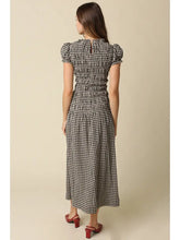 Load image into Gallery viewer, Sena Plaid Puff Sleeve Drop Waist Maxi Dress
