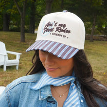 Load image into Gallery viewer, Aint My First Rodeo Chocolate Trucker Hat
