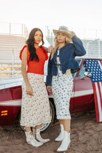 Load image into Gallery viewer, cherry cream skirt
