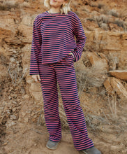 Load image into Gallery viewer, stripe set boxy top wide leg
