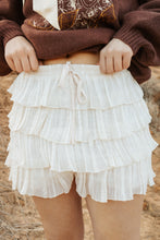 Load image into Gallery viewer, Embroidered Tiered Pleated Mini Skort
