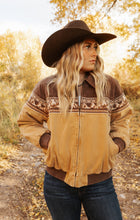 Load image into Gallery viewer, Retro bomber tan/brown jacket
