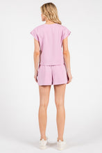 Load image into Gallery viewer, Cloud Knit Cap Sleeve Top And Shorts Casual Set
