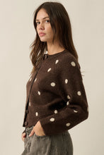Load image into Gallery viewer, brown polka dot sweater
