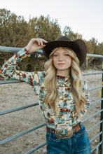 Load image into Gallery viewer, Wrangler Western Top Mock Rider Top
