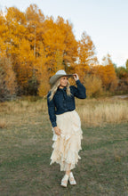 Load image into Gallery viewer, Lacy Tiered Maxi Skirt
