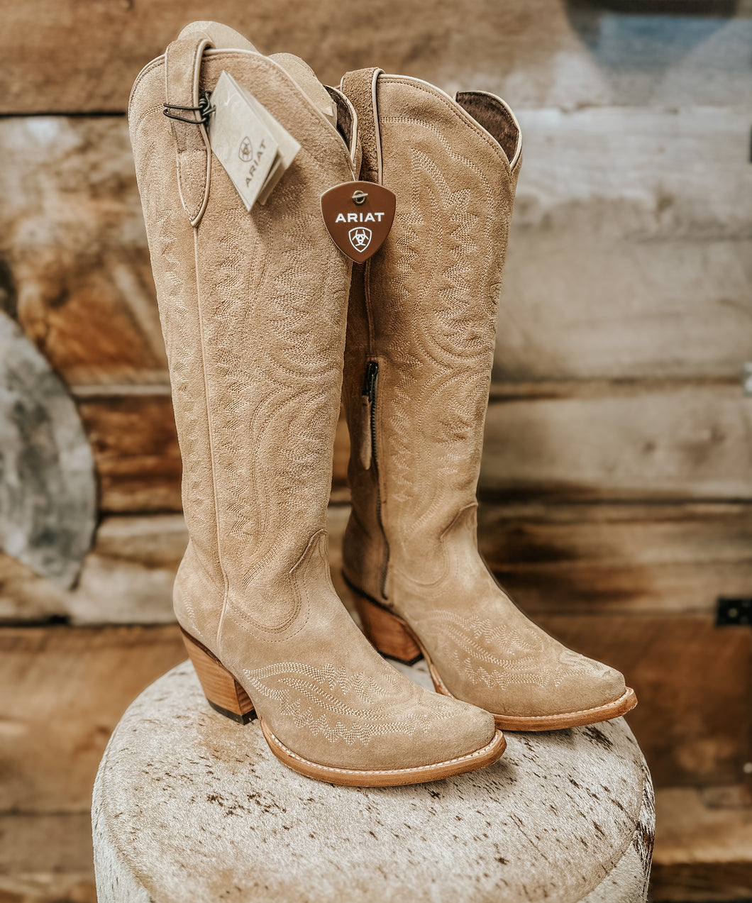 Ariat Casanova Truly Taupe Suede Boots