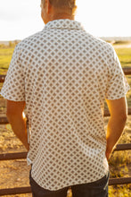 Load image into Gallery viewer, Mens natural aztec polo
