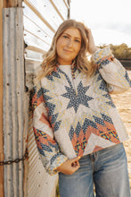 Load image into Gallery viewer, The Adeline Patchwork Coral Quilted Pullover
